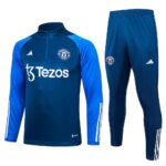 Mens Manchester United 2023/24 Half-Zip Sweater+Pant 815 - Image 2