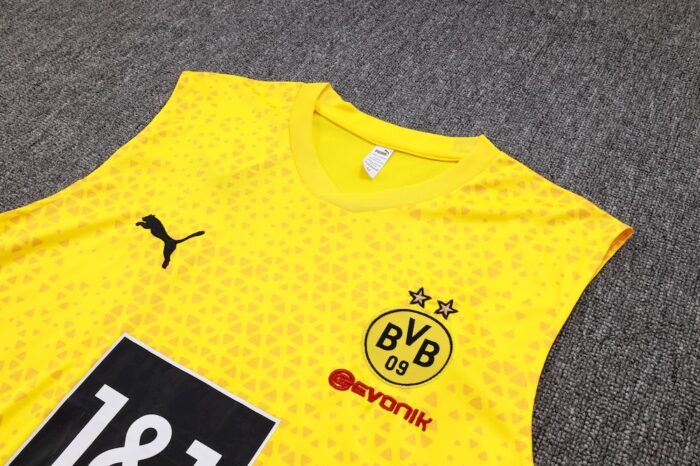 Mens Borussia Dortmund 2023/24 Tank Top+Short 815 - Image 4