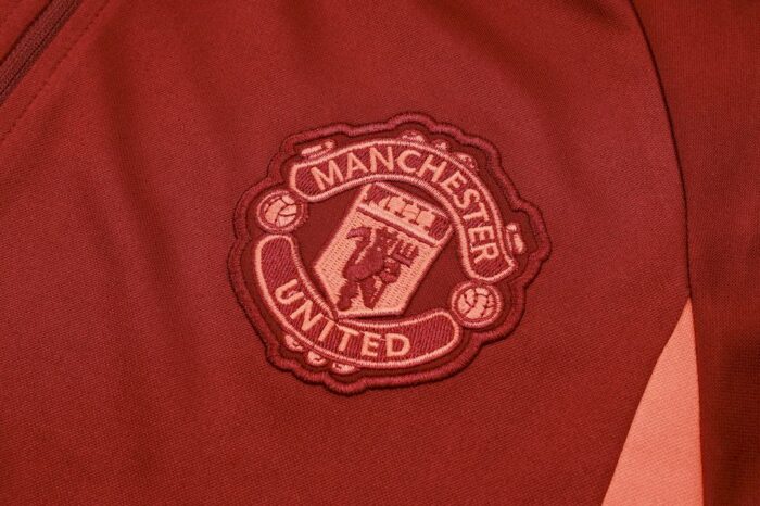 Mens Manchester United 2023/24 Half-Zip Sweater+Pant 815 - Image 5