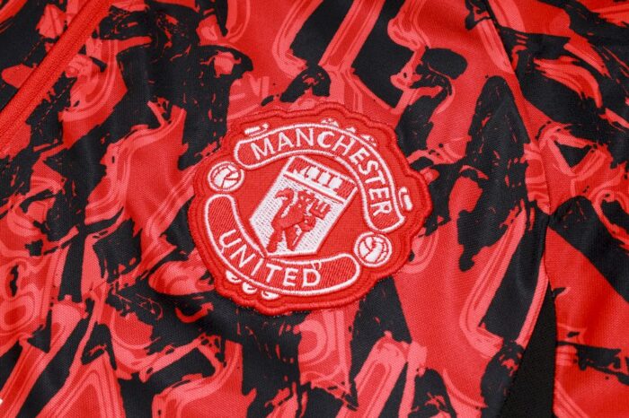 Mens Manchester United 2023/24 Half-Zip Sweater+Pant 815 - Image 5