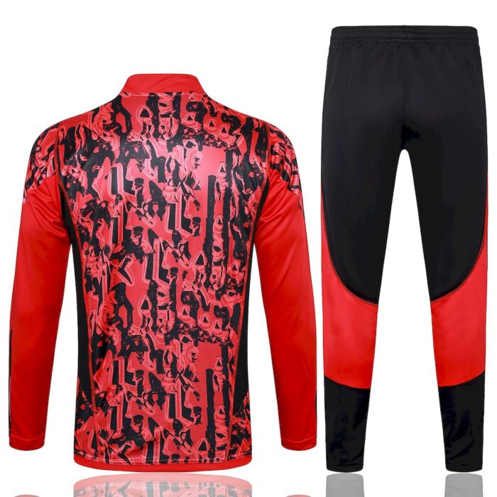 Mens Manchester United 2023/24 Half-Zip Sweater+Pant 815 - Image 3