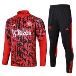 Mens Manchester United 2023/24 Half-Zip Sweater+Pant 815 - Image 2