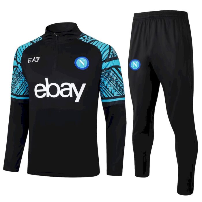 Mens Napoli 2023/24 Half-Zip Sweater+Pant 815 - Image 2