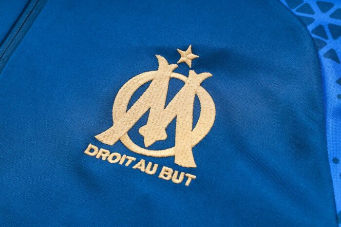 Mens Olympique Marseille 2023/24 Half-Zip Sweater+Pant 815 - Image 5