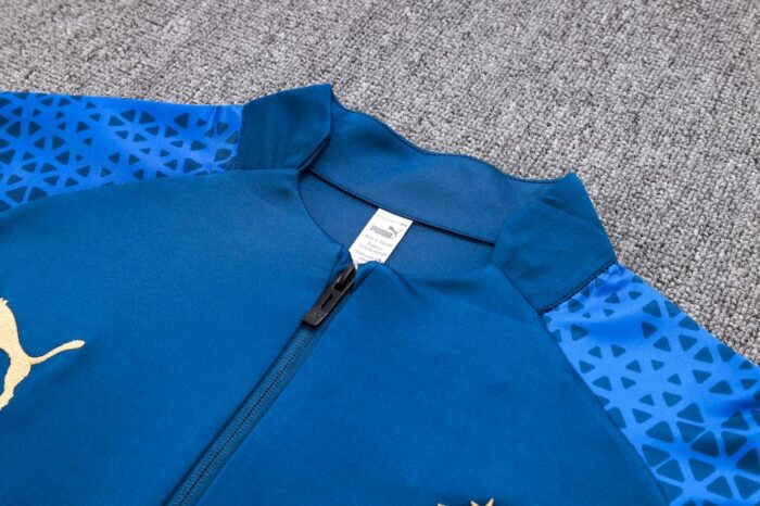 Mens Olympique Marseille 2023/24 Half-Zip Sweater+Pant 815 - Image 4