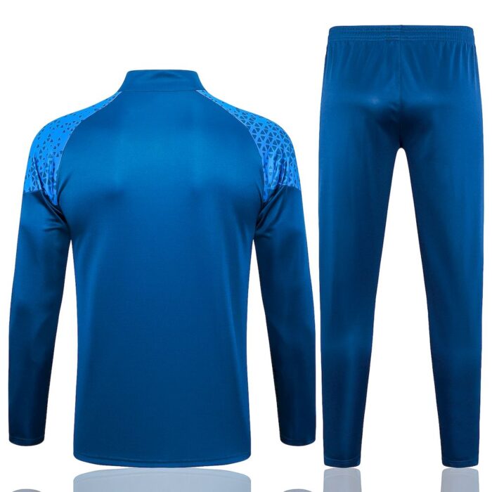 Mens Olympique Marseille 2023/24 Half-Zip Sweater+Pant 815 - Image 3
