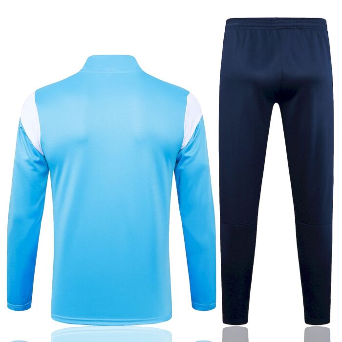 Mens Olympique Marseille 2023/24 Half-Zip Sweater+Pant 815 - Image 3