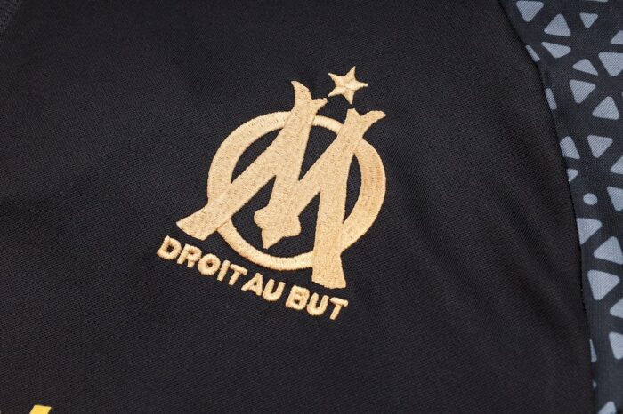 Mens Olympique Marseille 2023/24 Half-Zip Sweater+Pant 815 - Image 5