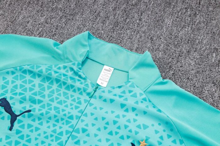 Mens Olympique Marseille 2023/24 Half-Zip Sweater+Pant 815 - Image 4