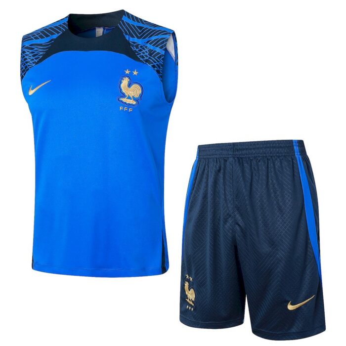 Mens France 2023/24 Tank Top+Short 815 - Image 3