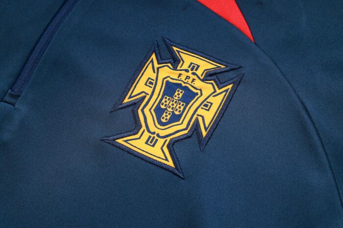 Mens Portugal 2023/24 Half-Zip Sweater+Pant 815 - Image 5