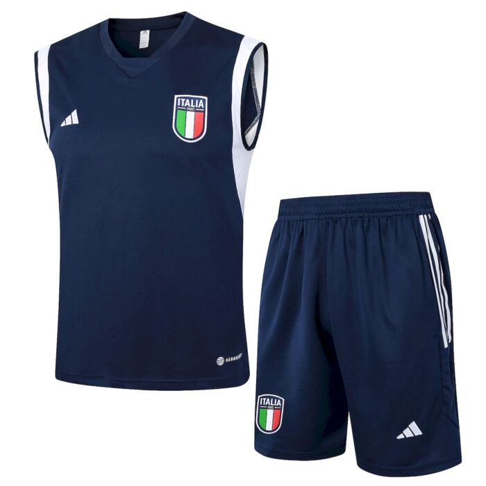 Mens Italy 2023/24 Tank Top+Short 815 - Image 3