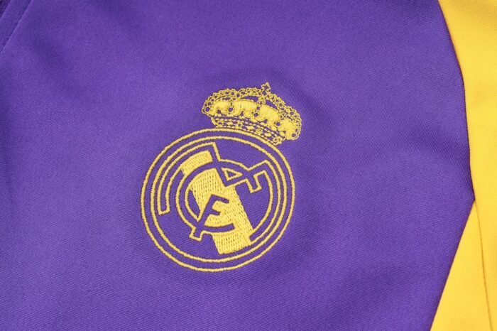 Mens Real Madrid 2023/24 Half-Zip Sweater+Pant 815 - Image 5
