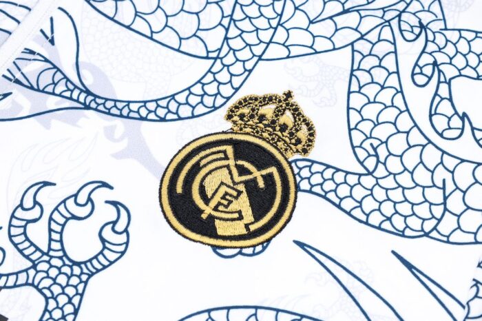 Mens Real Madrid 2023/24 Half-Zip Sweater+Pant 815 - Image 5