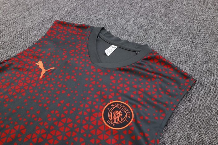 Mens Manchester City 2023/24 Tank Top+Short 815 - Image 5