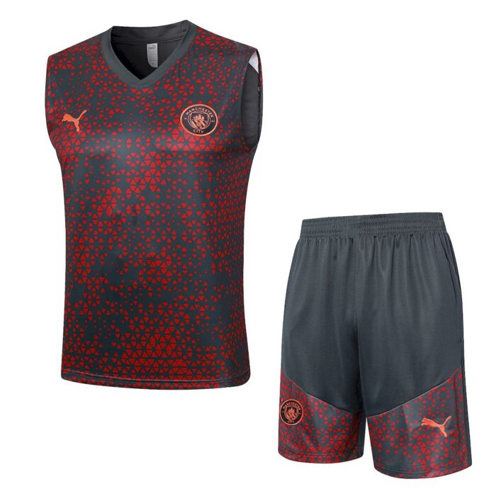 Mens Manchester City 2023/24 Tank Top+Short 815 - Image 4