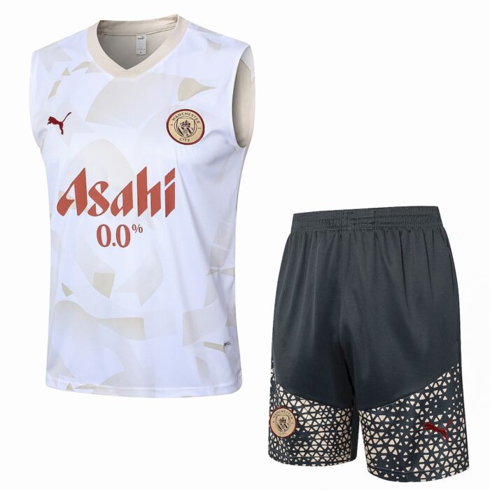 Mens Manchester City 2023/24 Tank Top+Short 815 - Image 3