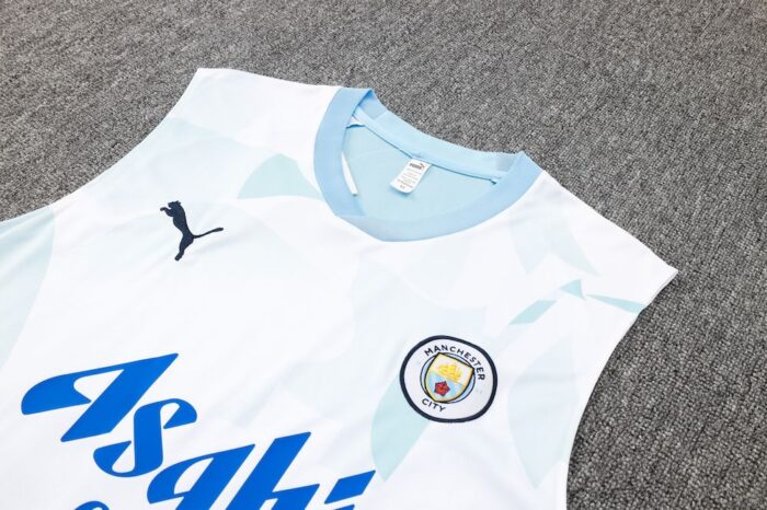 Mens Manchester City 2023/24 Tank Top+Short 815 - Image 5