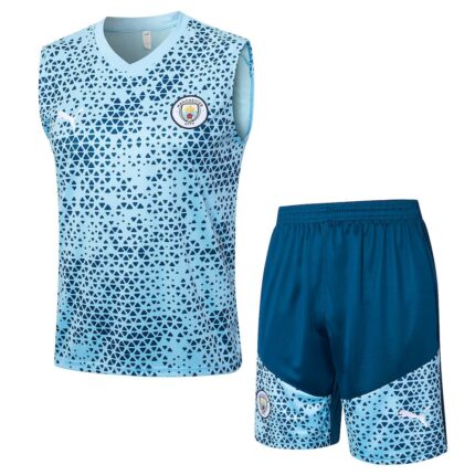Mens Manchester City 2023/24 Tank Top+Short 815