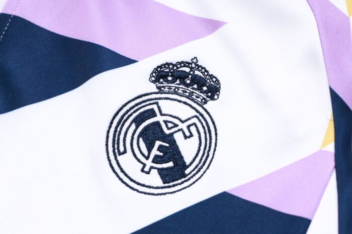 Mens Real Madrid 2023/24 Half-Zip Sweater+Pant 815 - Image 5