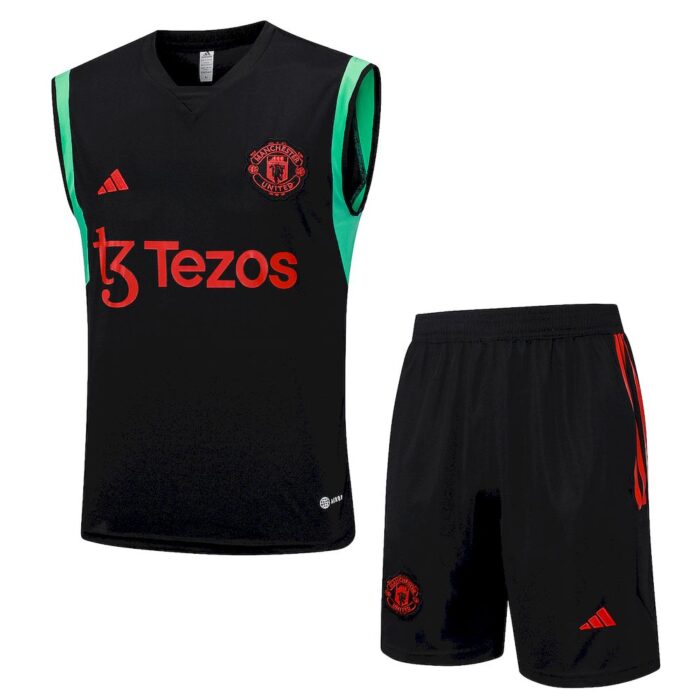 Mens Manchester United 2023/24 Tank Top+Short 815 - Image 5