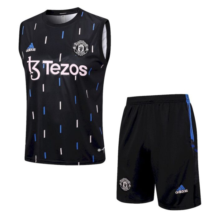 Mens Manchester United 2023/24 Tank Top+Short 815 - Image 4