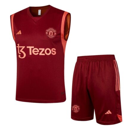 Mens Manchester United 2023/24 Tank Top+Short 815