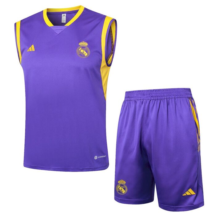 Mens Real Madrid 2023/24 Tank Top+Short 815 - Image 3