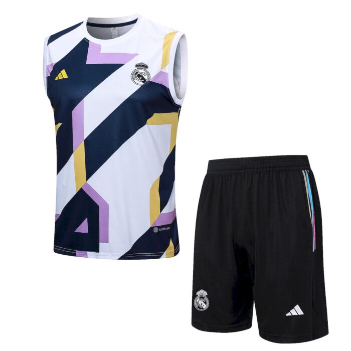 Mens Real Madrid 2023/24 Tank Top+Short 815 - Image 3