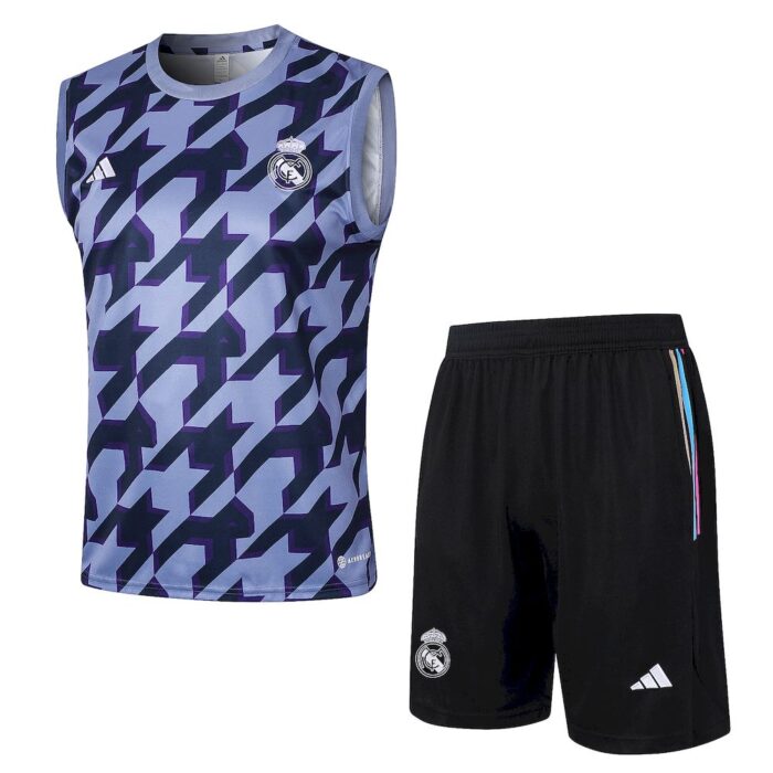 Mens Real Madrid 2023/24 Tank Top+Short 815 - Image 4