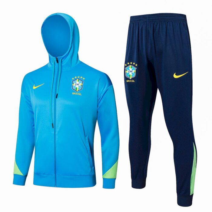 Mens Brazil 2023/24 Hoodie+Pant 815 - Image 3