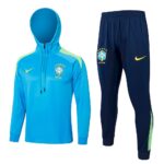 Mens Brazil 2023/24 Hoodie+Pant 815 - Image 2