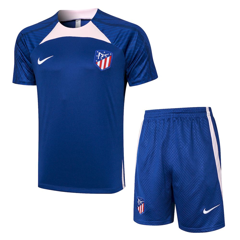 Mens Atletico Madrid 2023/24 Training Jersey+Short 815 - Image 1