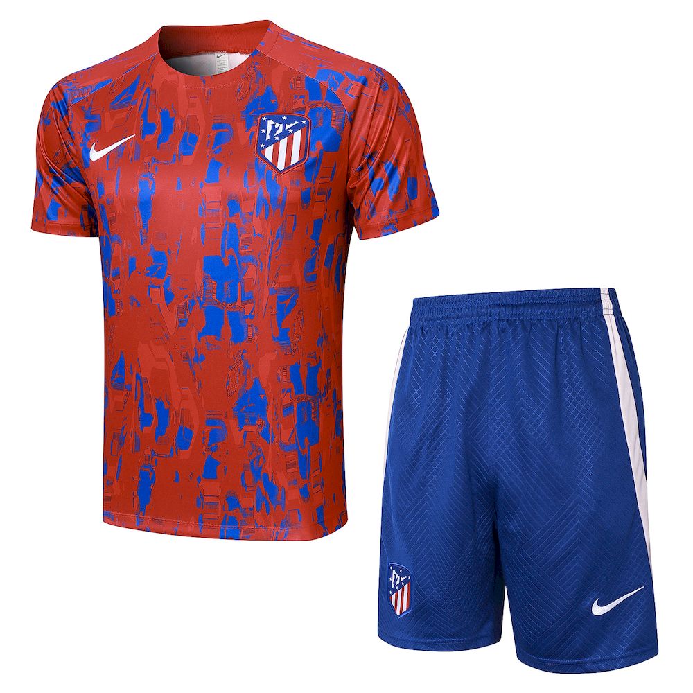 Mens Atletico Madrid 2023/24 Training Jersey+Short 815 - Image 1