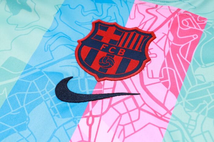 Mens Barcelona 2023/24 Training Jersey+Short 815 - Image 4