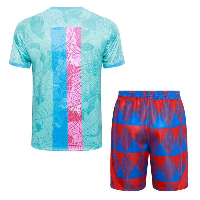 Mens Barcelona 2023/24 Training Jersey+Short 815 - Image 2