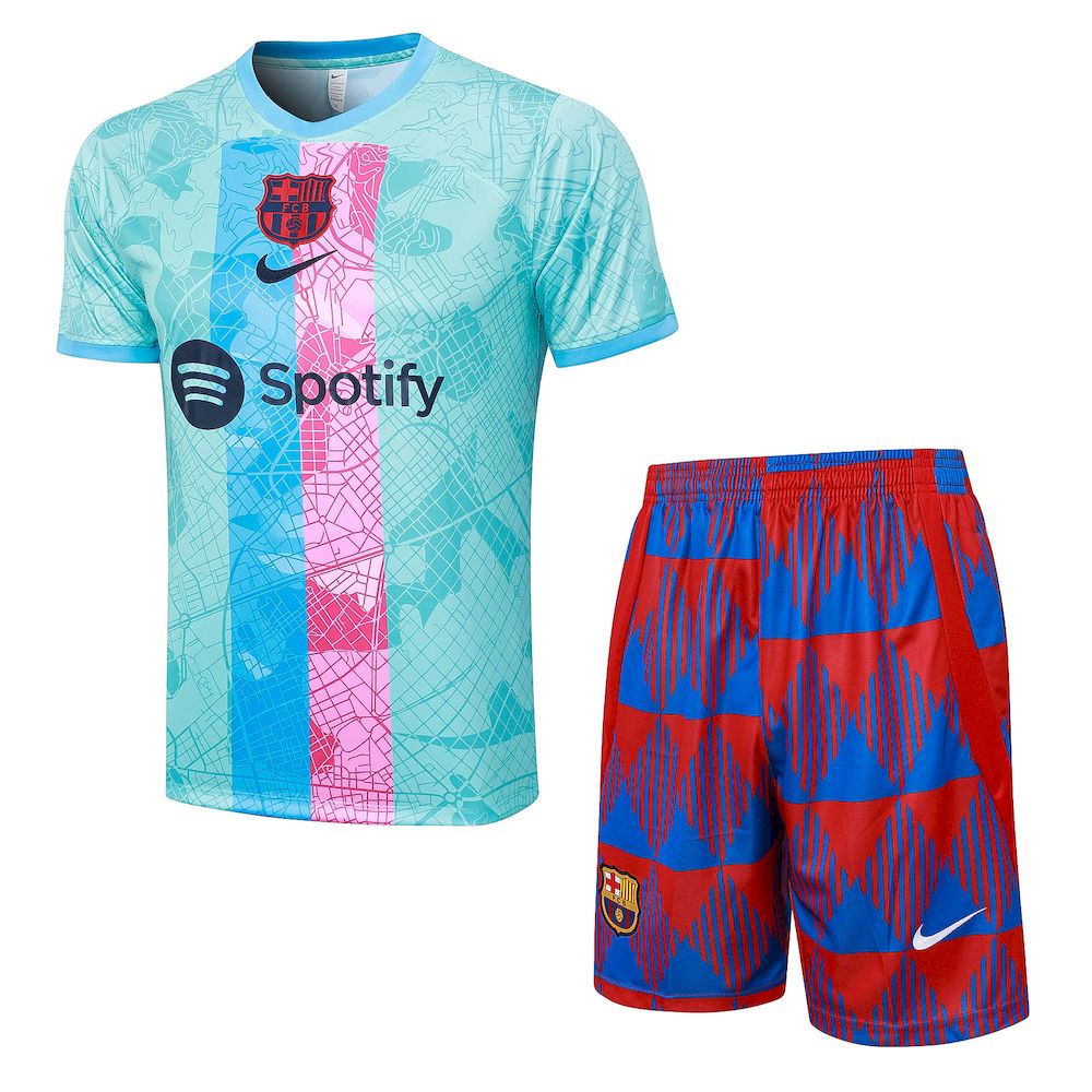 Mens Barcelona 2023/24 Training Jersey+Short 815 - Image 1