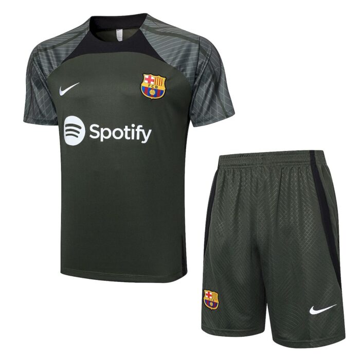 Mens Barcelona 2023/24 Training Jersey+Short 815 - Image 3