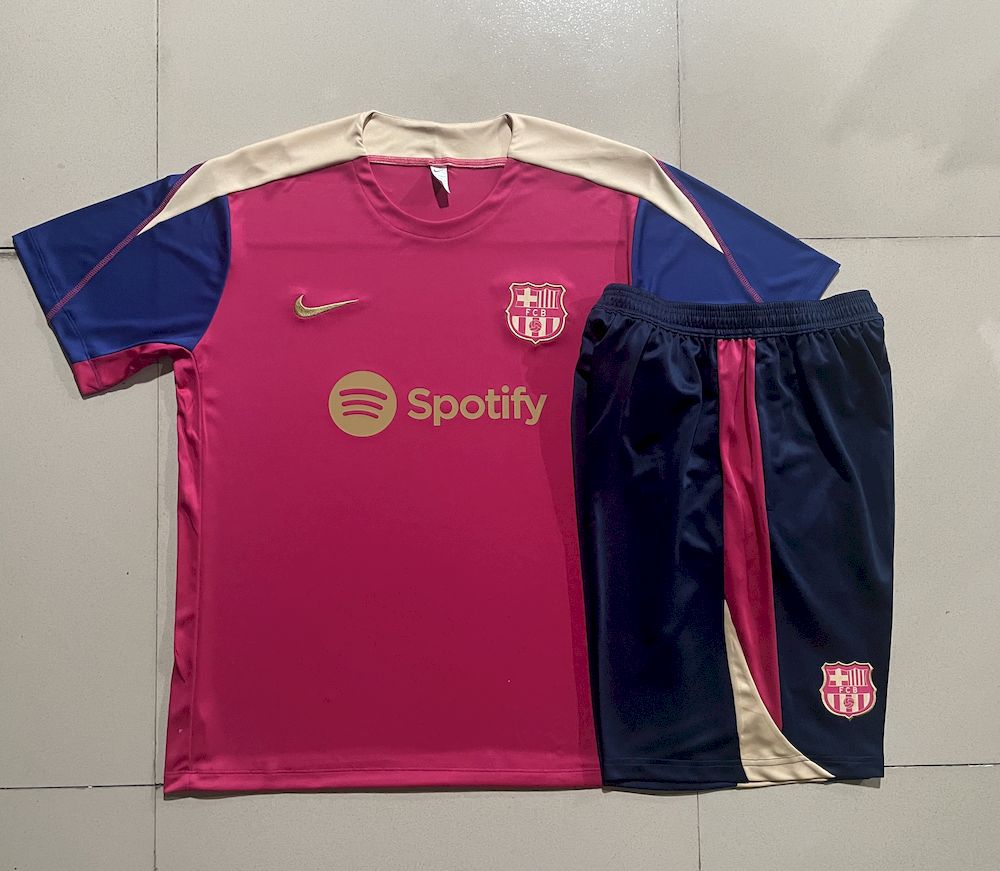 Mens Barcelona 2024/25 Training Jersey+Short 815 - Image 1