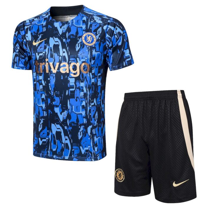 Mens Chelsea 2023/24 Training Jersey+Short 815 - Image 3