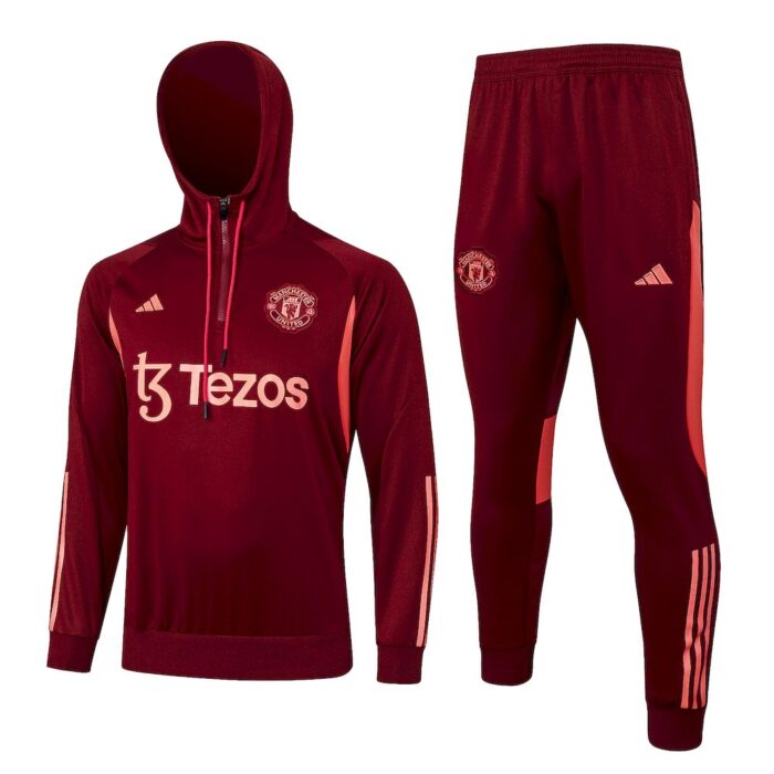 Mens Manchester United 2023/24 Hoodie+Pant 815 - Image 3
