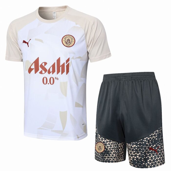 Mens Manchester City 2023/24 Training Jersey+Short 815 - Image 3