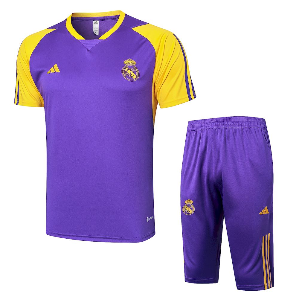 Mens Real Madrid 2023/24 Training Jersey+3/4 Short 815 - Image 1