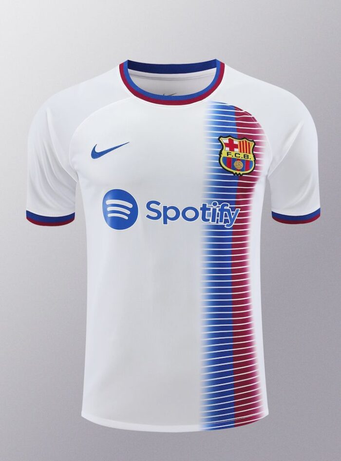 Mens Barcelona 2023/24 Training Jersey+Short 418 - Image 4
