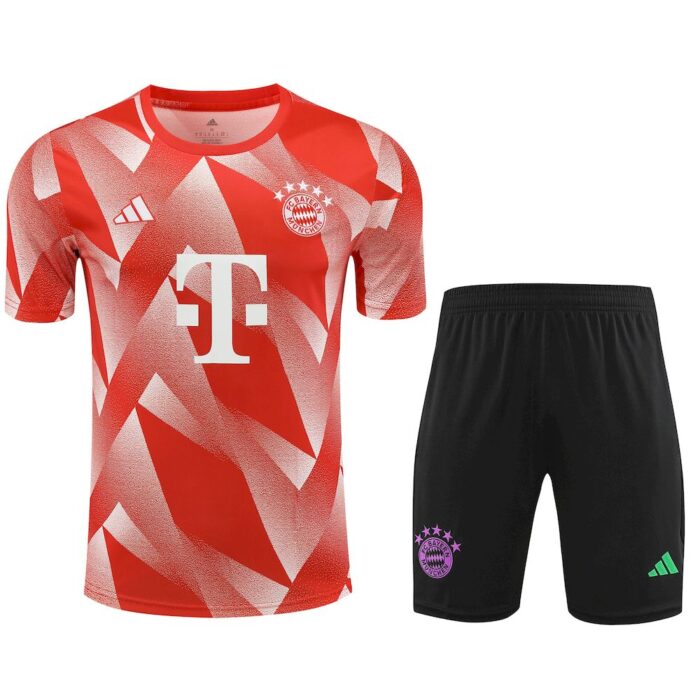 Mens Bayern Munich 2023/24 Training Jersey+Short 418 - Image 3