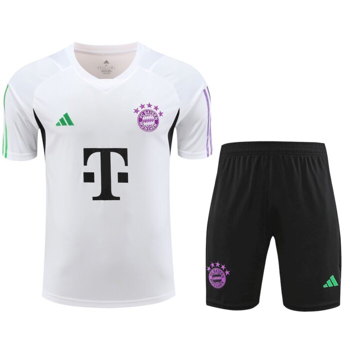Mens Bayern Munich 2023/24 Training Jersey+Short 418 - Image 3