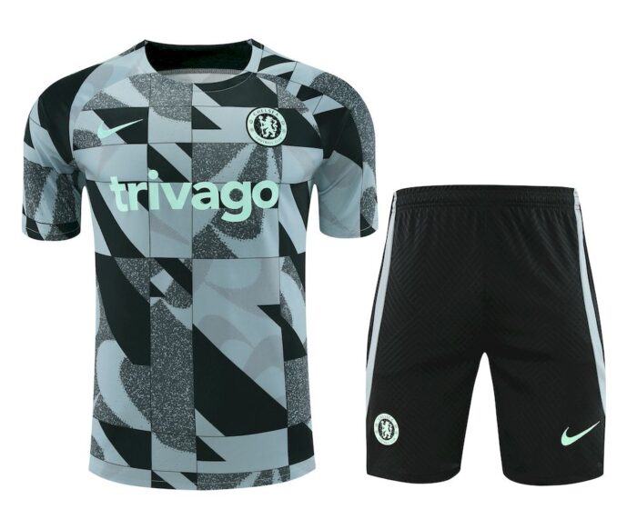 Mens Chelsea 2023/24 Training Jersey+Short 418 - Image 3