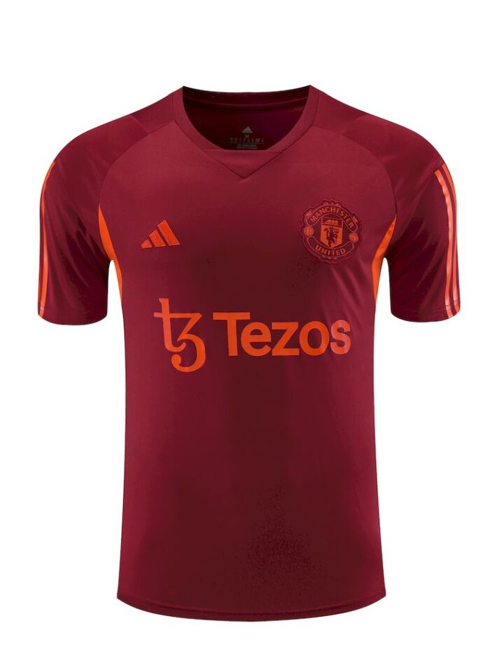 Mens Manchester United 2023/24 Training Jersey+Short 418 - Image 4