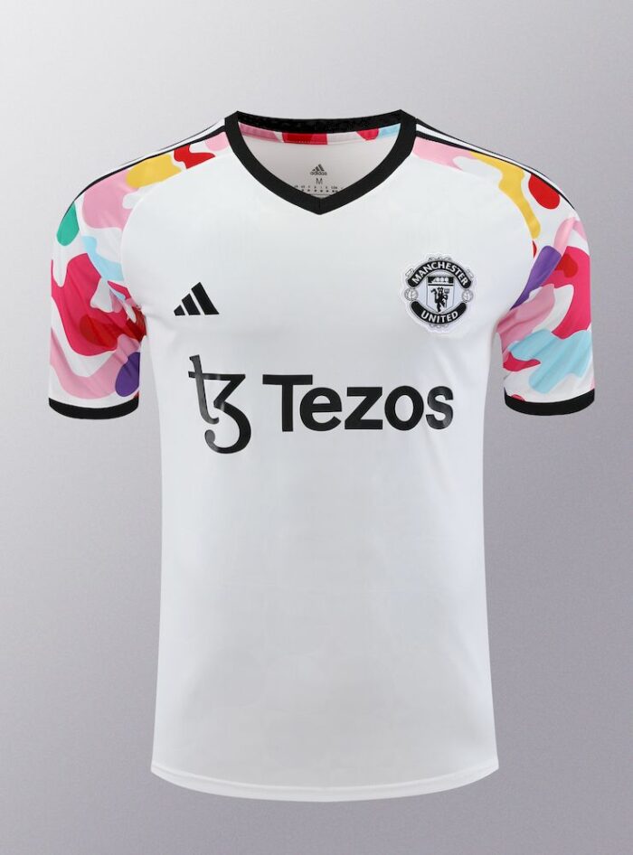 Mens Manchester United 2023/24 Training Jersey+Short 418 - Image 4
