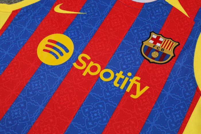 Mens Barcelona 2023/24 Tank Top+Short 418 - Image 3